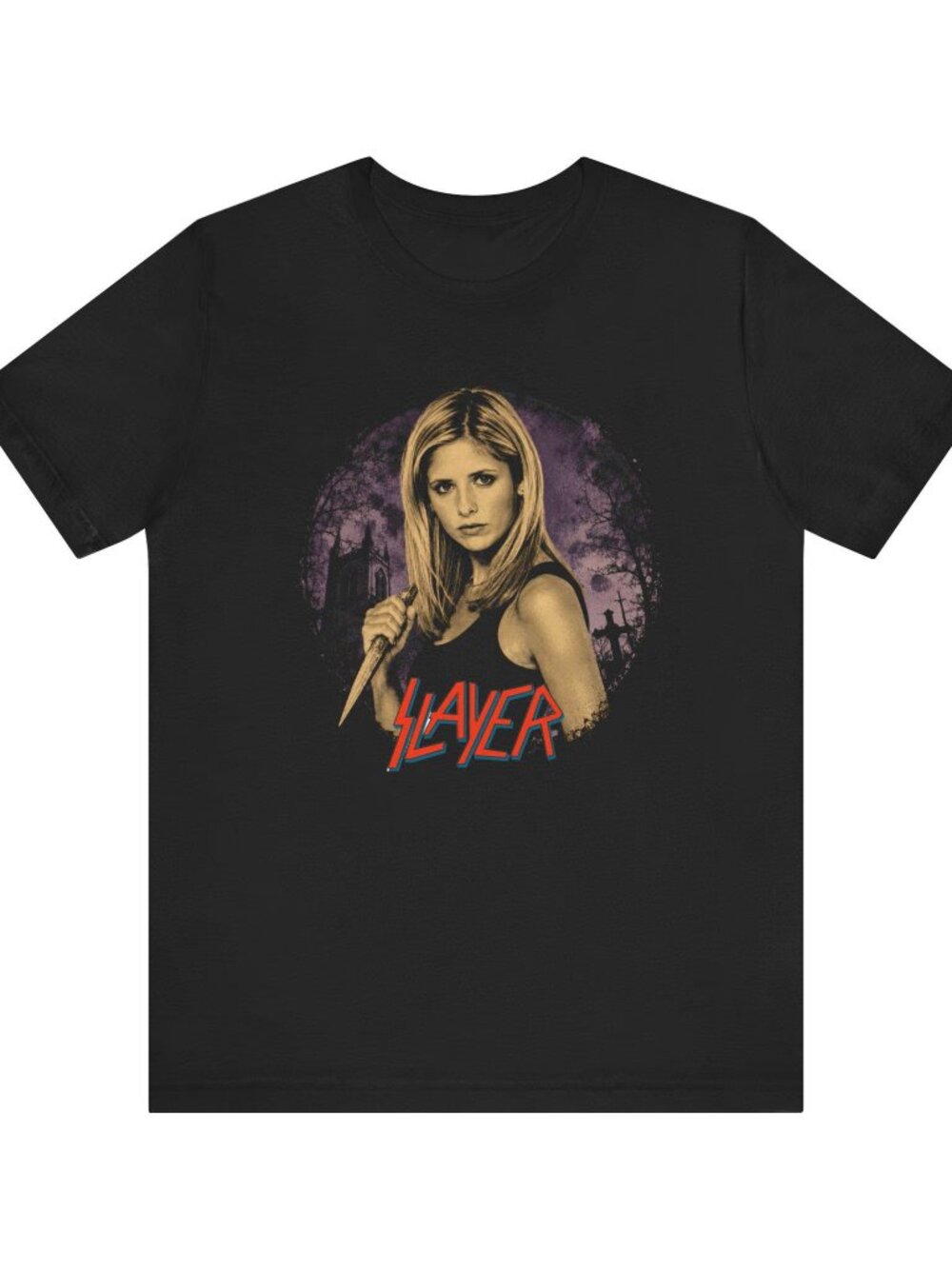 Buffy and Slayer Mashup Tee